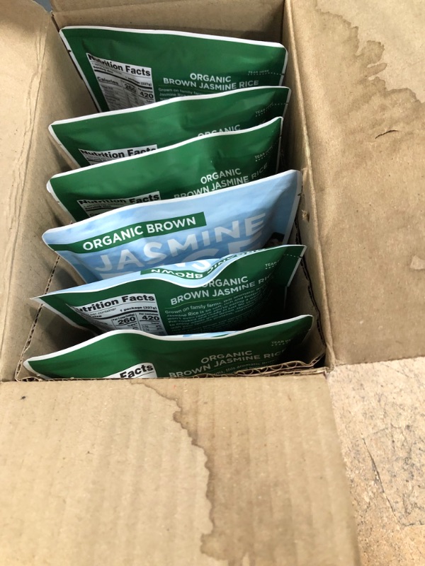 Photo 1 of **EXPIRES JUNE23/2022** NOT REFUNDABLE Lotus Foods Organic Brown Jasmine Rice, Heat & Eat, 8 oz.
SET OF 6