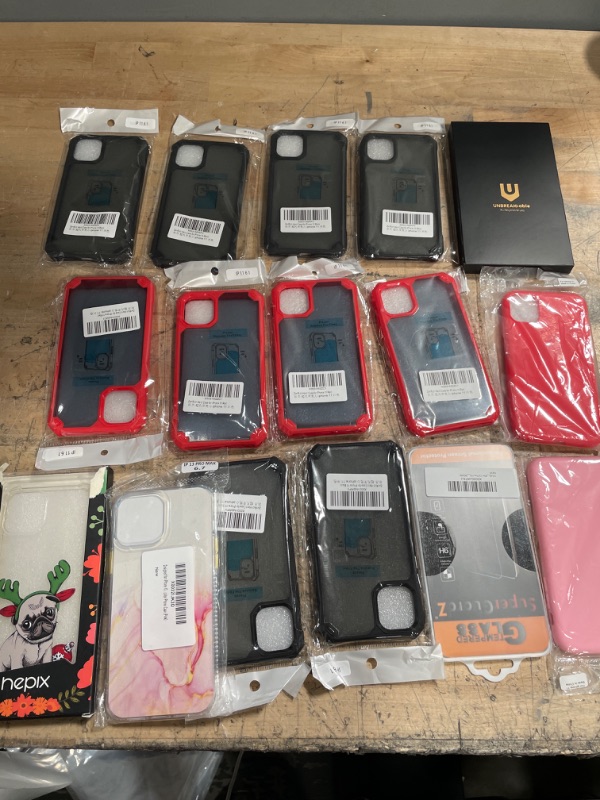 Photo 1 of **** BUNDLE OF MUSC INCLUDING PHONE 13 CASES AND 1 SCREEN PROTECTOR*** SOLD AS IS*** NO RETURNS*** NO REFUNDS***