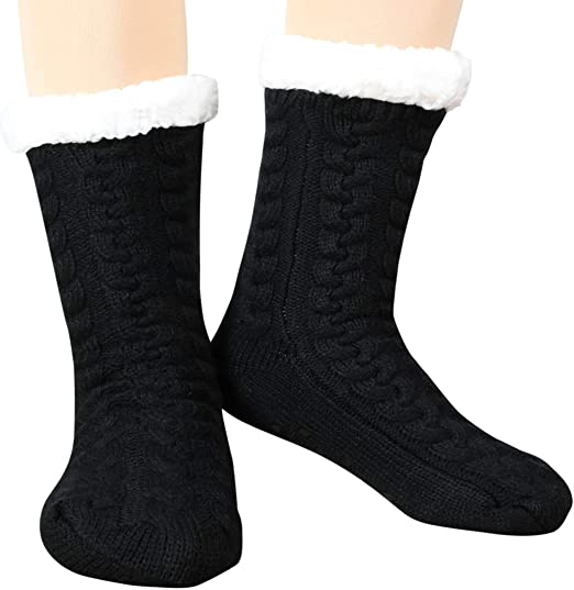 Photo 1 of 2- Women Socks Winter - Gifts for Women - Warm Thick Soft Wool Socks Christmas Gifts Socks Cozy Crew Socks