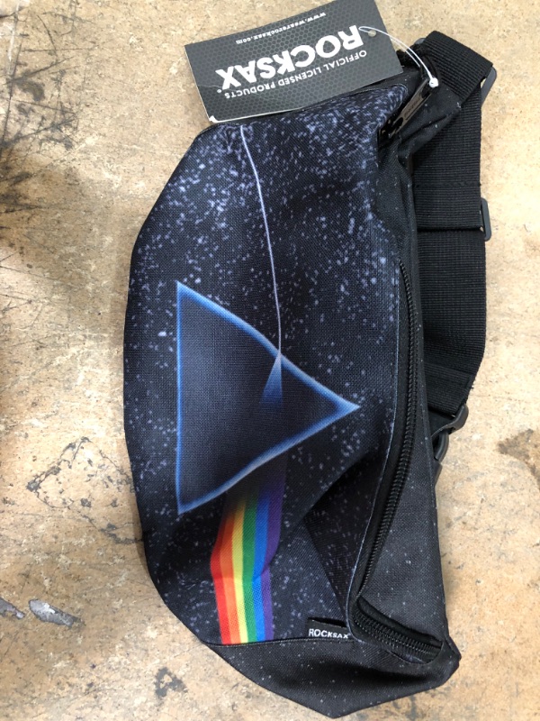 Photo 2 of ROCK Pink Floyd Bum Bag - The Dark Side Of The Moon, Black, (BUPFDSM01)
