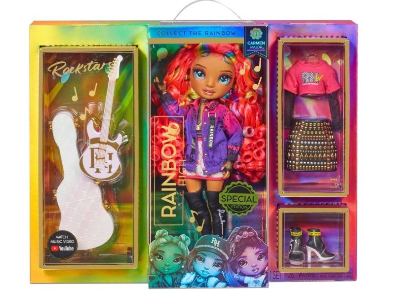 Photo 1 of Rainbow High Rockstar Carmen Major Fashion Doll BOX OF 3.

