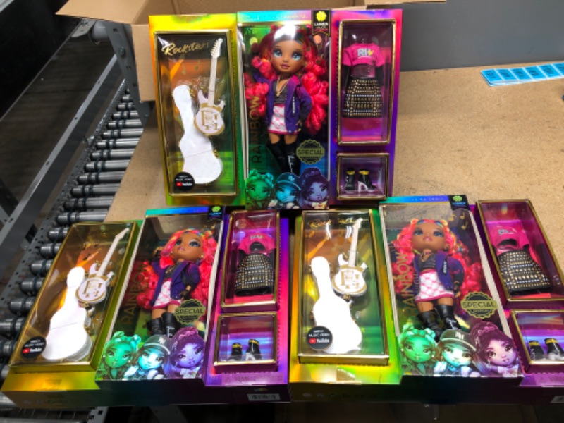 Photo 2 of Rainbow High Rockstar Carmen Major Fashion Doll BOX OF 3.

