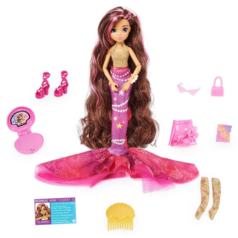 Photo 1 of 3-PACK *Mermaid High Searra Doll Playset with Removable Tail 16 Pieces
