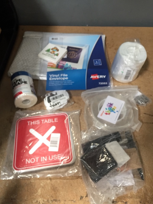 Photo 1 of ** AMAZON BUNDLE OF TAPE, OFFICE , ANF WIRES **  ** NON-REFUNDABLE **8   ** SOLD AS IS**