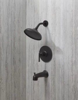 Photo 1 of 
Glacier Bay
Oswell Single-Handle 1-Spray Tub and Shower Faucet in Matte Black (Valve Included)