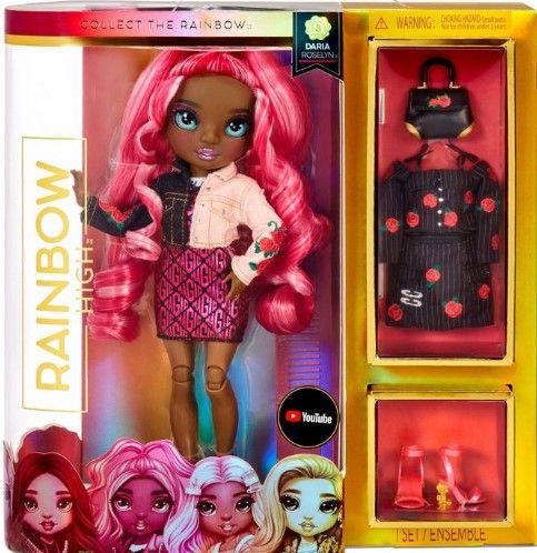 Photo 1 of (3 DOLLS)
Rainbow High Daria Roselyn Fashion Doll

