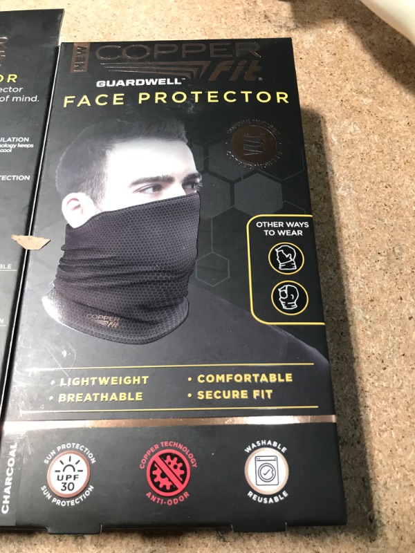 Photo 4 of Bundle of 3 
Guardwell Face Protector, Thermal Protection, Gray