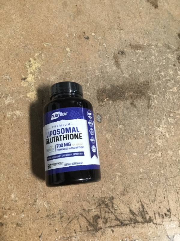 Photo 2 of **NON-REFUNDABLE**
EXP 2/24
NutriFlair Liposomal Glutathione Setria® 700mg - Pure Reduced, Stable, Active Form L Glutathione reductase (GSH), Enhanced Absorption - Non GMO Antioxidant, Detox, Cardiovascular, Brain, Immune Health
