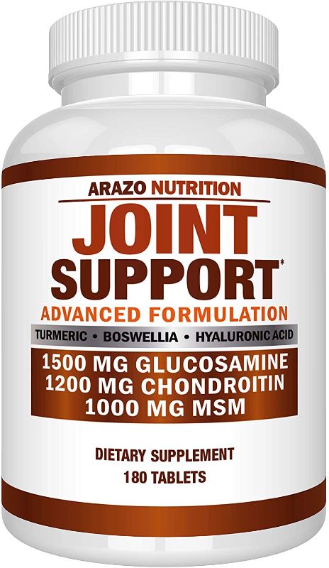 Photo 1 of ***NON-REFUNDABLE***
EXP 3/2025
.Glucosamine Chondroitin Turmeric Msm Boswellia - Joint Support Supplement for Relief 180 Tablets - Arazo Nutrition
