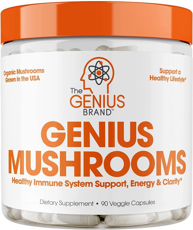 Photo 1 of ***NON-REFUNDABLE***
EXP 8/23
Genius Mushroom – Lions Mane, Cordyceps and Reishi – Immune System Booster & Nootropic Brain Supplement – Wellness Formula for Natural Energy, Memory & Liver Support, 90 Veggie Pills
