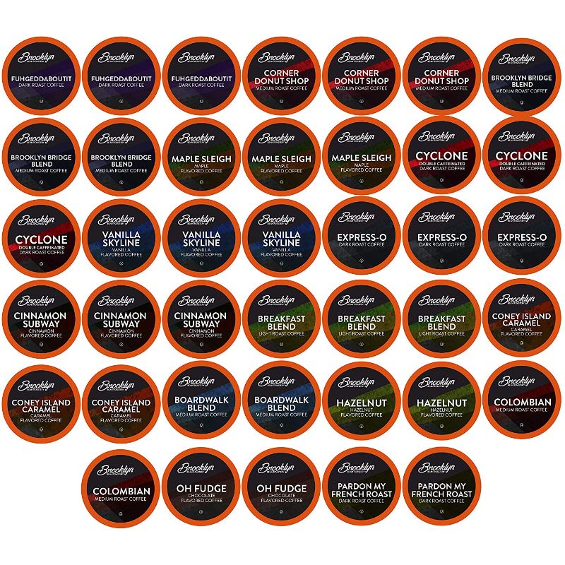 Photo 1 of ***NON-REFUNDABLE***
BEST BY 6/30/22
Brooklyn Beans Assorted Coffee Variety Pack Single-Cup coffee for Keurig K-Cup Brewers, 40 Count
