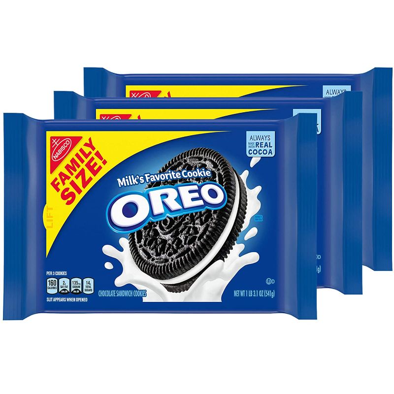Photo 1 of ***NON-REFUNDABLE***
BEST BY 5/28/22
OREO Chocolate Sandwich Cookies, Family Size - 6 Packs
