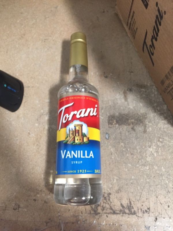 Photo 1 of ***NON-REFUNDABLE**
BEST BY 4/24
Torani Syrup, Vanilla, 25.4 Ounces
