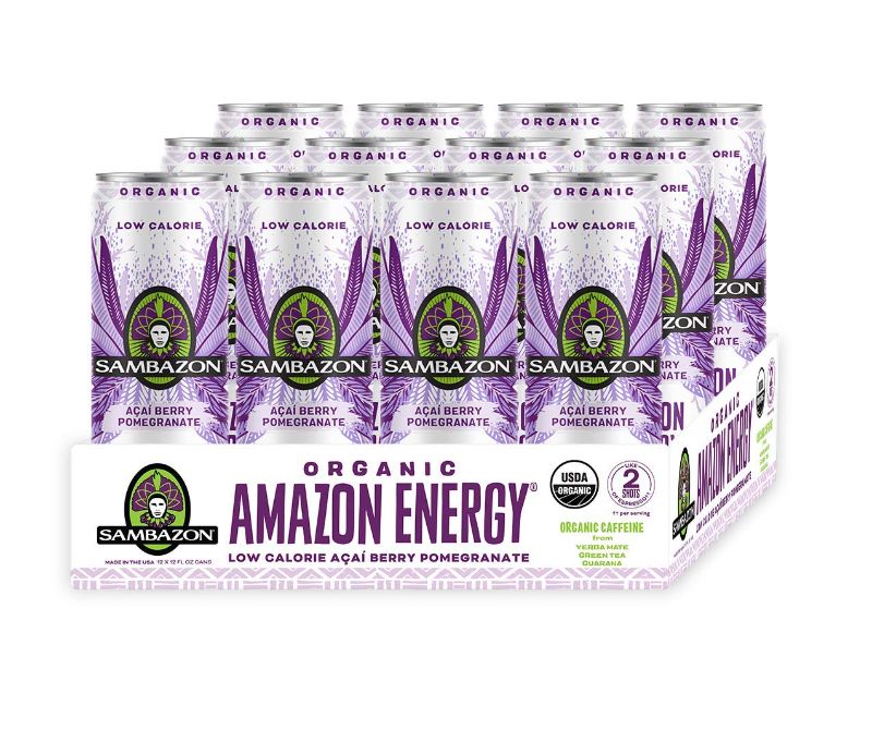 Photo 1 of ***NON-REFUNDABLE** BEST BVY 11/22
Sambazon Amazon Energy Drink, Low Calorie Acai Berry and Pomegranate, 12 Fl Oz (Pack of 12)
