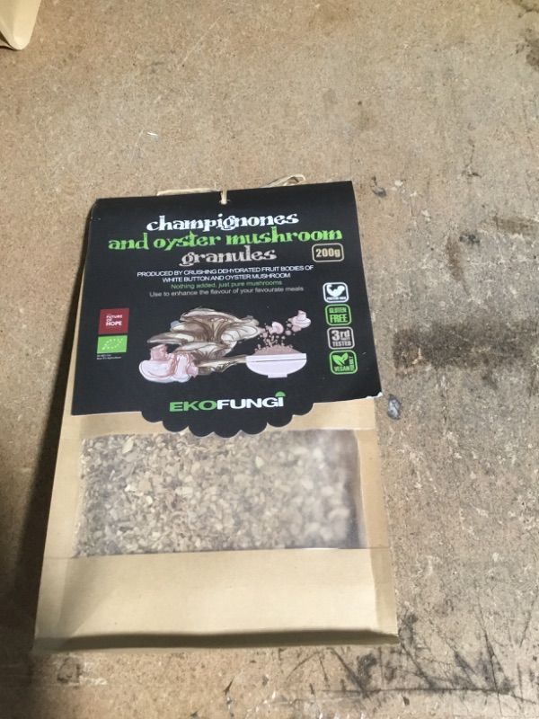 Photo 1 of ***NON-REFUNDABLE**
BEST BY 5/4/23
EF EKOFUNGI Mushroom Powder Blend Dehydrated Dried Oyster Portabello White and Brown Button 7 Oz 100% Organic Certified Non-GMO Vegan Keto Umami Flavo
