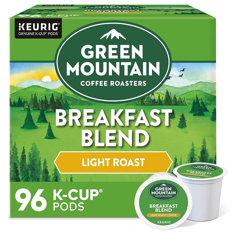 Photo 1 of **NON-REFUNDABLE**
BEST BY 12/23
Green Mountain Coffee Roasters Breakfast Blend, Single-Serve Keurig K-Cup Pods, Light Roast Coffee Pods, 24 Count (Pack of 4)
