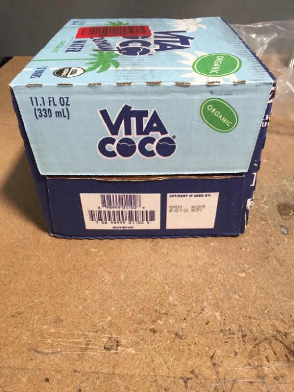 Photo 2 of ***NON-REFUNDABLE**
BEST BY 10/7/22
Vita Coco Coconut Water, Pure Organic | Refreshing Coconut Taste | Natural Electrolytes | Vital Nutrients | 11.1 Oz (Pack Of 12)
