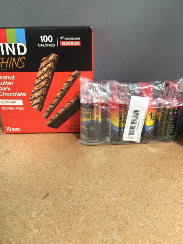 Photo 3 of ***non-refundable**
 food bundle
1 box of KIND THINS(BEST BY 6/30/22), 4 PACK 5 HR ENERGY SHOTS(EXP1/24), 2 KOMBUCHA CONCENTRATE(12/22), 12 PACK MILLON DOLLAR CHOCOLATE BARS, 1 ORGANIC COCONUT OIL(8/2/22)