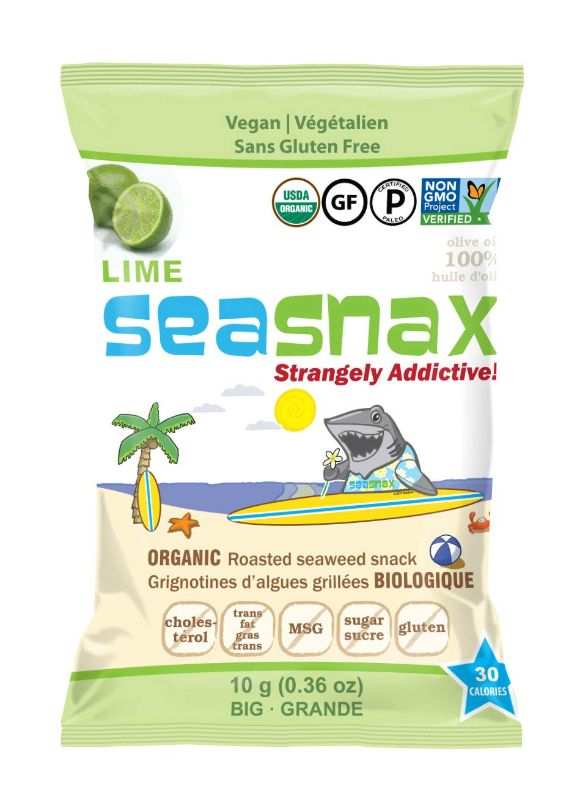 Photo 1 of ***non-refundable**
best by 7/22/22
SeaSnax Organic Roasted Seaweed Snack, Lime, 0.36 Ounce (Pack of 12)
