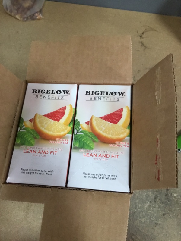 Photo 2 of **NON-REFUDNABLE**
BEST BY 6/23
6 BOXES 
Bigelow Tea Benefits Citrus & Oolong Tea 18 Tea Bags
