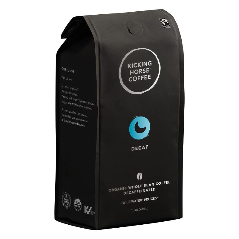 Photo 1 of ***NON-REFUNDABLE***
BEST BY 5/22
2 BAGS 
Kicking Horse Coffee, Decaf, Swiss Water Process, Dark Roast, Whole Bean, 10 Oz - Certified Organic, Fairtrade, Kosher Coffee
