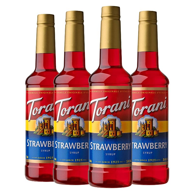 Photo 1 of **non-refundable**
best by 5/6/24
Torani Syrup, Strawberry, 25.4 Ounces (Pack of 4)
