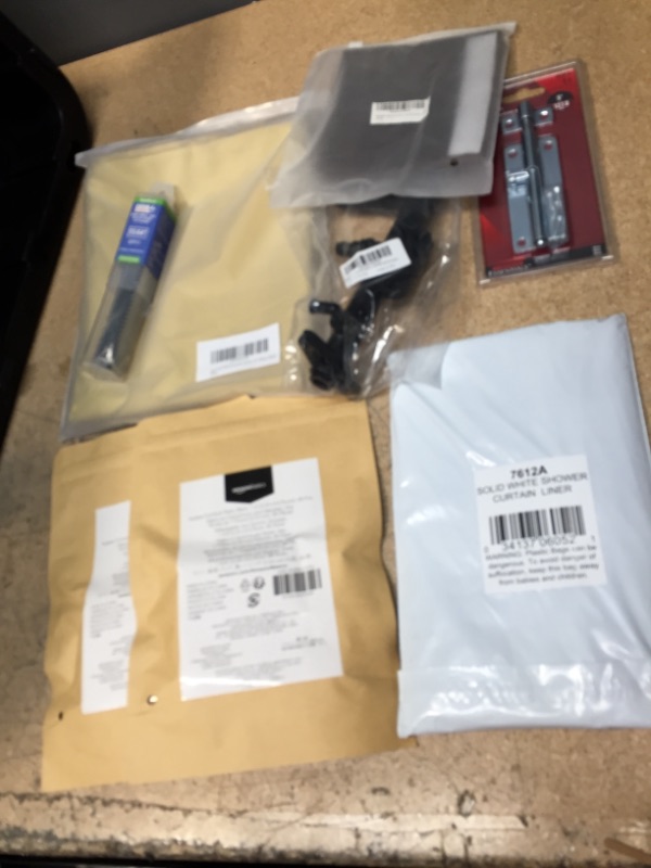 Photo 1 of **NOT REFUNDABLE** BUNDLE OF ASSORTED ITEMS ( SHOWER LINER, FURNITURE PADS, TOOLS ETC)