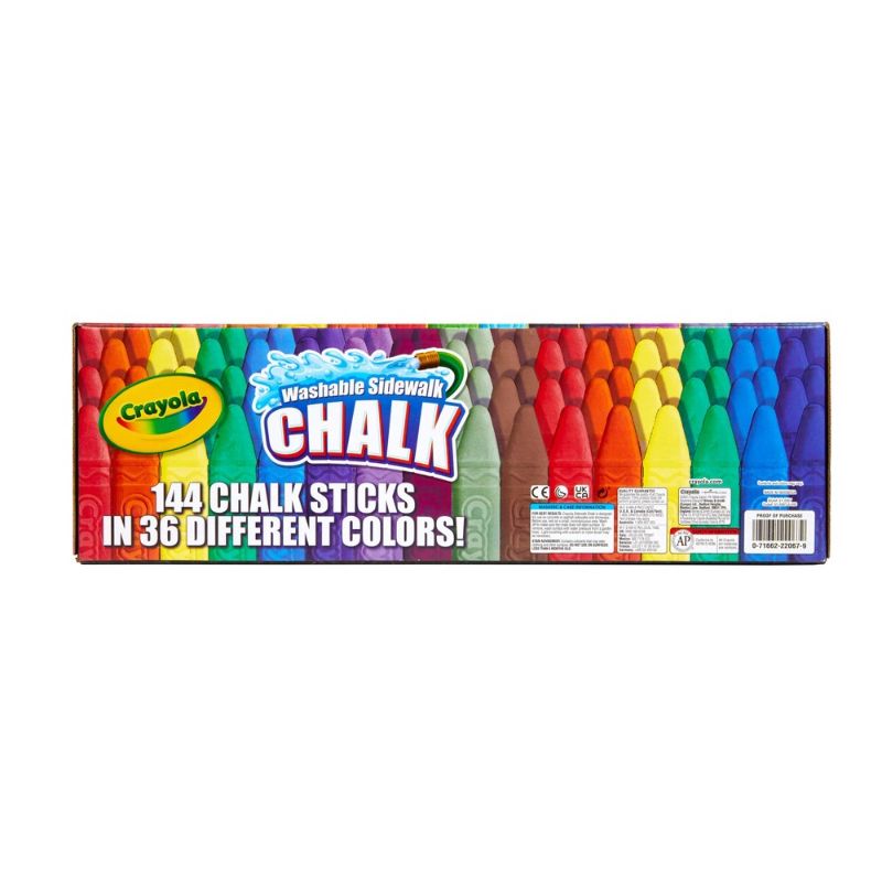 Photo 1 of 2ct   Crayola 144ct Washable Sidewalk Chalk
