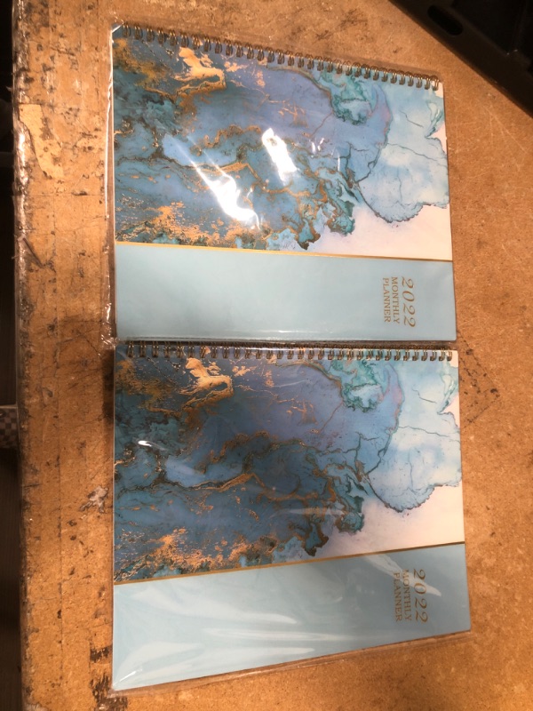 Photo 1 of ** SETS OF 2 **
2022 MOTHLY PLANNER BLUE OCEAN MARBLE