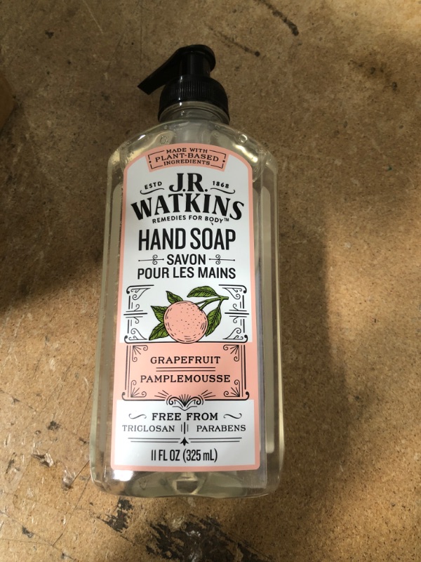 Photo 1 of ** NON-REFUNDABLE **   ** SOLD AS IS **
J.R. Watkins Gel Hand Soap, Scented Liquid Hand Wash for Bathroom or Kitchen, USA Made and Cruelty Free, 11 fl oz, Grapefruit, 6 Pack
