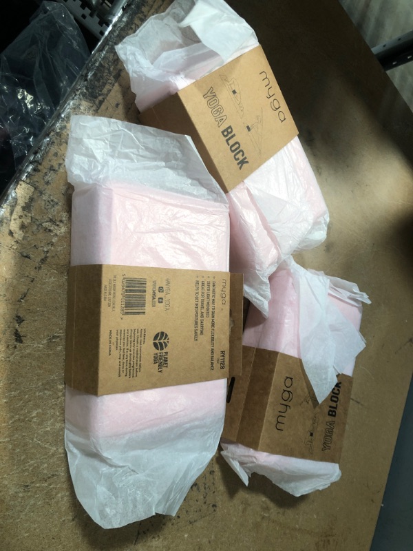 Photo 1 of ** SETS OF 3 ***
Myga Foam Yoga Block - High Density EVA Foam Block for Yoga, Pilates & Fitness - Ideal for Supporting Poses, Balance & Flexibility - Lightweight, Moisture-Proof & Odour Resistant
