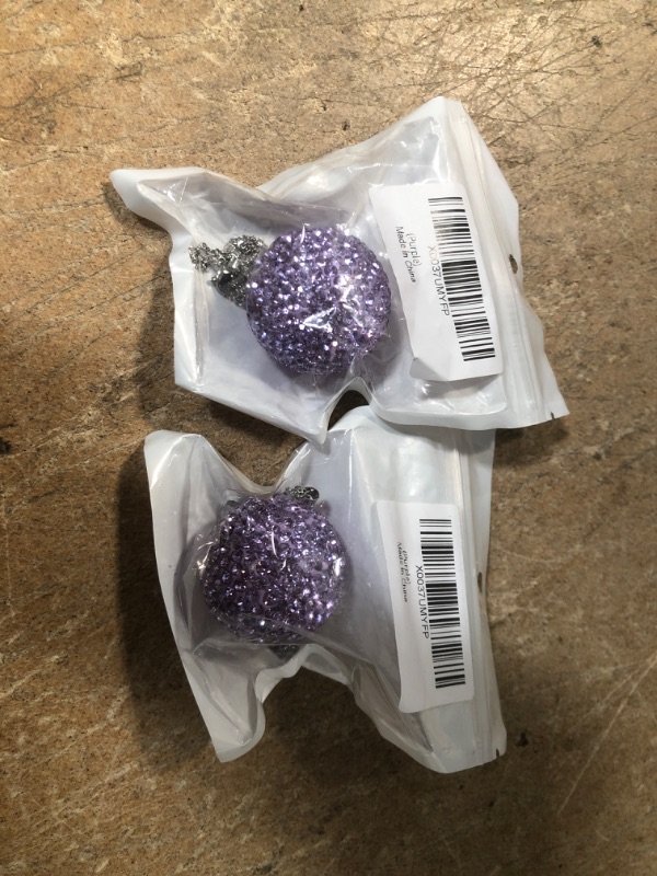 Photo 2 of ** SETS OF 2 **
Bling Crystal Ball for Car Rear View Mirror Charm or Home,Hanging Ornament for Car Mirror Bling Car Accessories for Women or Girls
