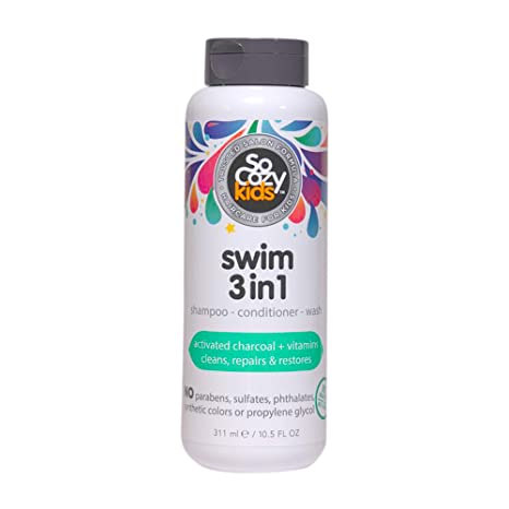 Photo 1 of ** NON-REFUNDABLE **   ** SOLD AS IS **    ** SETS OF 2 **
SoCozy Kids Swim 3-in-1 Shampoo, Conditioner & Body Wash - 3-in-1 Combo Pool Shampoo & Conditioner for Swimmers - Salt & Chlorine Removing Activated Charcoal for Toddler & Kids Hair After Swimming