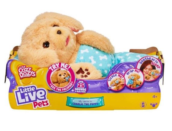 Photo 1 of Little Live Pets Cozy Dozys - Charlie the Puppy 2 PACK.
