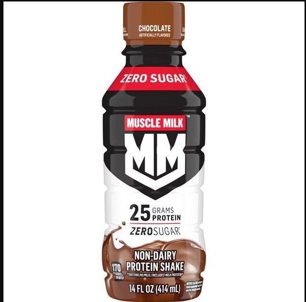 Photo 1 of *** EXP: OCT 21 22 ***   ** NON-REFUNDABLE **   ** SOLD AS IS **
Muscle Milk Genuine Protein Shake, Chocolate, 11.16 Fl Oz Bottle, 25g Protein, Zero Sugar, Calcium, Vitamins A, C & D, 6g Fiber, Energizing Snack, Workout Recovery, Packaging May Vary