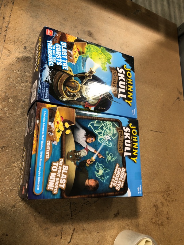 Photo 1 of ** SETS OF 2 **
Johnny The Skull Pirate's Cove - Blast The Ghosts to Get The Treasure Game by Goliath
