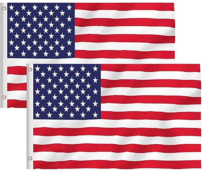 Photo 1 of ** SETS OF 2**
Pack of 2PCS American US 3x5 ft Flag Indoor Outdoor Decoration Banner
