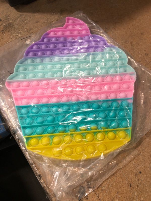 Photo 1 of Giant Pop Toy, Really Biggest Jumbo Huge Extra Large Mega Oversized , 100 Bubble Push Its Anxiety Stress Relief Toy Cute Cupcake
