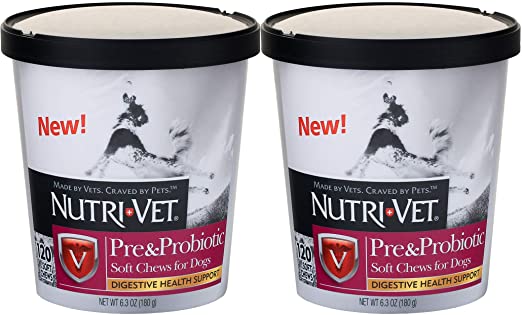 Photo 1 of ** EXP : 02/2023 **   **  NON-REFUNDABLE **   ** SOLD AS IS **
Nutri-Vet Pre and Probiotic Soft Chew, 120 Count Pack of 2
