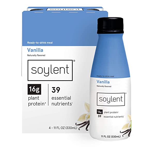 Photo 1 of ** EXP: 29 MAR 2022 **    ** NON-REFUNDABLE **   ** SOLD AS IS **  ** SEST OF 3 **
Soylent Vanilla Plant Protein Meal Replacement Shake, 11 Fl Oz, 4 Bottles - Packaging and Flavor May Vary
