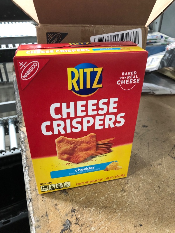 Photo 2 of ** EXP 27 MAY 2022  **   ** NON-REFUNDABLE **    *** SOLD AS IS **
Ritz Crispers Cheddar Chips, Cheese, 6 Count (Pack of 1)
