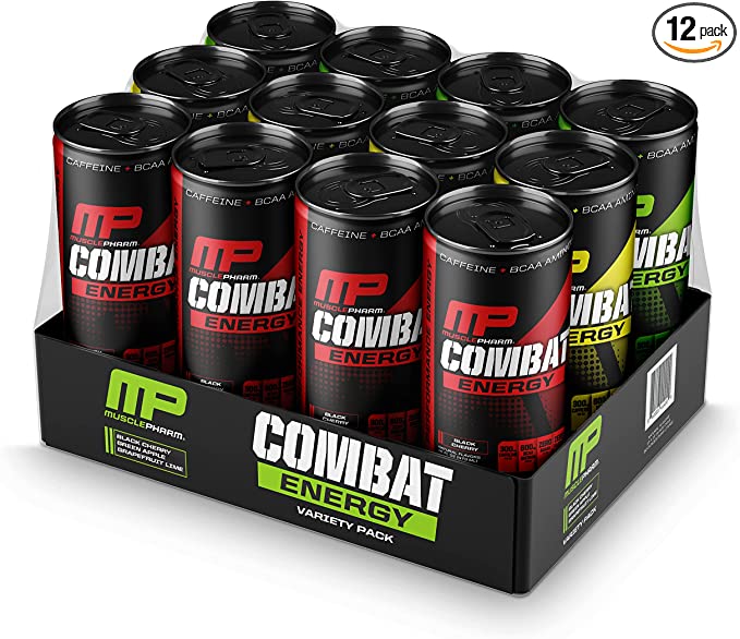 Photo 1 of ** NO EXPIRATION PRINTED **   *** NON-REFUNDABLE **   ** SOLD AS IS **
MusclePharm Combat Energy Drink 16oz (Pack of 12) Variety Pack - Grapefruit Lime, Green Apple & Black Cherry - Sugar Free Calories Free - Perfectly Carbonated with No Artificial Colors