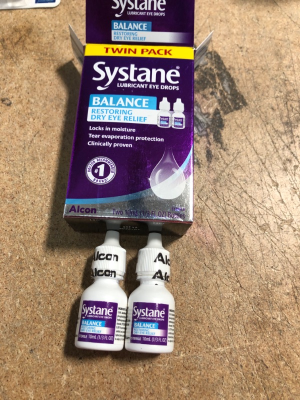 Photo 2 of *EXPIRES July 2022*
Systane Balance Lubricant Eye Drops, Twin Pack, 10-mL Each
