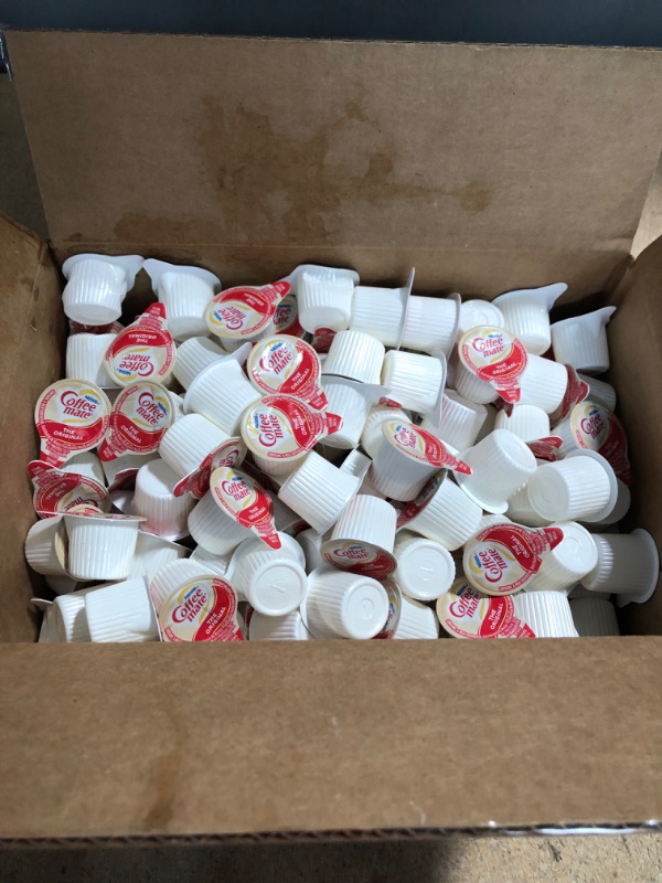 Photo 2 of *EXPIRES Feb 2023 - NONREFUNDABLE*
Nestle Coffee mate Coffee Creamer, Original, Liquid Creamer Singles, Non Dairy, No Refrigeration, Box of 180 Singles

