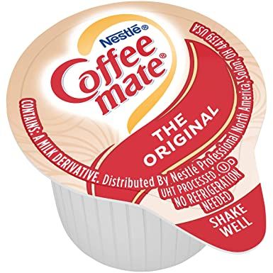 Photo 1 of *EXPIRES Feb 2023 - NONREFUNDABLE*
Nestle Coffee mate Coffee Creamer, Original, Liquid Creamer Singles, Non Dairy, No Refrigeration, Box of 180 Singles
