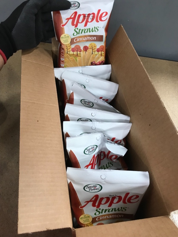 Photo 2 of *EXPIRED April 2022 - NONREFUNDABLE*
Sensible Portions Gluten-Free Cinnamon Apple Straws, 1 oz, 8 pack