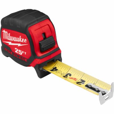 Photo 1 of Milwaukee 25 ft. x 1-5/16 in. Wide Blade Tape Measure with 17 ft. Reach