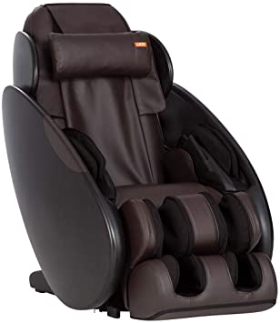 Photo 1 of *INCOMPLETE* NONFUNCTIONAL* Human Touch iJOY Total Massage FlexGlide Recliner Chair, Adjustable Height, 3 Auto-Programmed Massages & Targeted Air Cells for Foot, Calf, Shoulder, Back, Medium, Espresso
