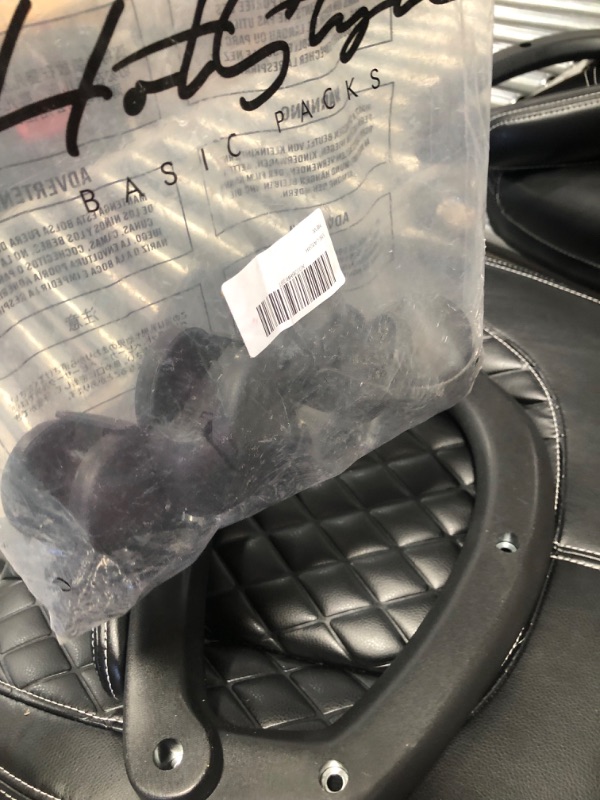 Photo 1 of ***PARTS ONLY*** OFM ESS Collection Racing Style SofThread Leather High Back Office Chair, BLACK 
