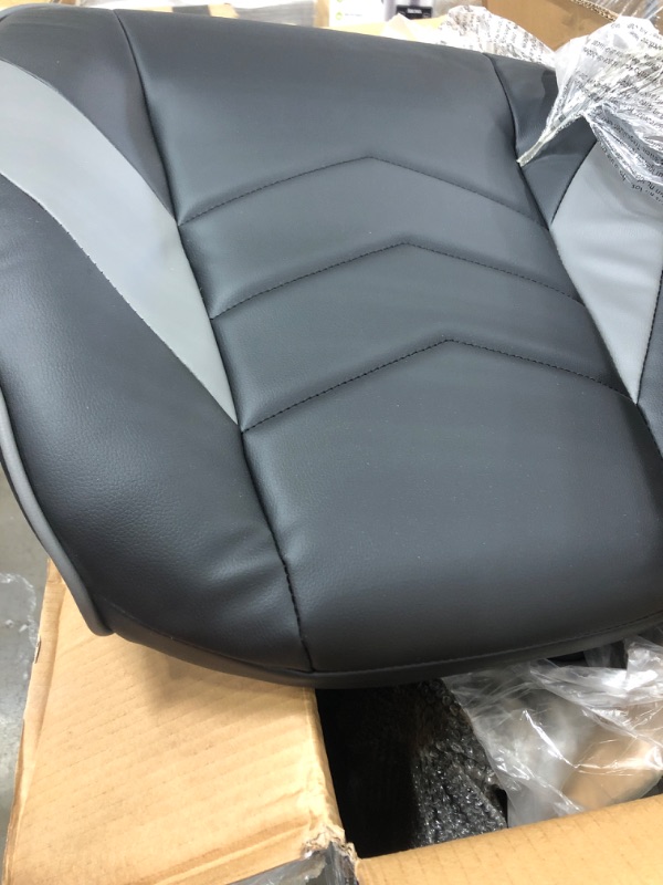 Photo 3 of ***PARTS ONLY*** RESPAWN 110 Racing Style Gaming Chair, Reclining Ergonomic Chair with Footrest, in Gray (RSP-110-GRY)
